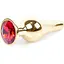 Анальна пробка Boss Of Toys Boss Series - Jewellery Gold Butt Plug Red, BS6400064, Золотий / Червоний - мініатюра 1