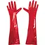 Глянсові вінілові рукавички Art of Sex - Lora, розмір S, колір Червоний - мініатюра 4