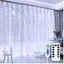 Гирлянда штора LED Star Sun Lamp большие капли росы 3х2.5 метра 200 led c пультом - миниатюра 1