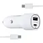 Автомобільний зарядний пристрій Samsung Dual Port Car Charger USB + Type-C Port 25W With Cabble Type-C to Type-C High c0py Білий - мініатюра 1