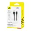 Дата кабель Baseus Silky Series OS Fast Charging USB to Lightning 2.4A (1m) (P1037770) Cluster Black - мініатюра 5
