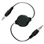Кабель AUX Audio 3.5мм M/M 0.8м самосматывающийся черный - миниатюра 1