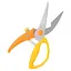 Кухонные ножницы секатор для птицы и рыбы с фиксатором 22.5 см, Kitchen Master Оранжевый 85869 - миниатюра 1