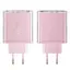 Мережевий зарядний пристрій Acefast A45 USB/2 Type-C QC PD PD65W GaN рожевий - мініатюра 5