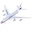 Игрушечный пассажирский самолет металл IM10 - миниатюра 1