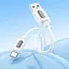 Дата кабель Borofone BX114 Structure USB to Type-C 3A (1m) White - мініатюра 4