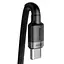 Дата кабель Baseus Cafule Type-C to Type-C PD2.0 100W (2m) (CATKLF-AL) Gray / Black - миниатюра 2
