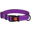 Нашийник для собак Barksi Active світловідбивний пластиковий фастекс 35-53х2.5 см фіолетовий - мініатюра 1