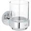Склянка з тримачем для ванної кімнати Grohe QuickFix Start 41194000 хром - мініатюра 1