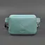 Шкіряна жіноча поясна сумка Dropbag Mini бірюзова - мініатюра 7