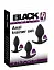 Набір анальних пробок Black Velvets Anal Trainer Set 3 шт. (чорний) - мініатюра 2
