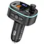 АЗП з FM-модулятором HOCO E62 Fast PD20W+QC3.0 car BT FM transmitter Black - мініатюра 1