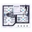 Поверхность газовая на металле Weilor GM W 624 SS - миниатюра 12