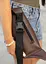 Женская сумка на пояс бананка Sambag Tirso Max шоколадная 38×17×6 см (80341020) - миниатюра 6