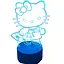 Светильник ночник 3D Hello kity, RGB 16 цветов, USB - миниатюра 1