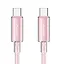 Дата кабель USAMS US-SJ660 Type-C to Type-C PD100W Cloud Series (1.2m) Pink - мініатюра 1
