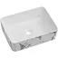 Раковина накладная Qtap Tern Marble, прямоугольная, с донным клапаном QT17116069MR - миниатюра 1
