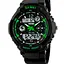 Наручний годинник чоловічий Skmei S-Shock Green 0931 Чорний (077) - мініатюра 2