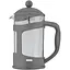 Френч-прес Maestro MR-1665-1000-GRAY 1000мл пластик сірий - мініатюра 1