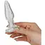 Скляна анальна пробка Pillow Talk Fancy Luxurious Glass Anal Plug ⌀3.1 см віброкуля в подарунок - мініатюра 8