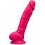 Фалоімітатор SilexD Johnny Pink (MODEL 1 size 7in), двошаровий, силікон + Silexpan, діаметр 3,8 см - мініатюра 1