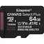 Карта пам'яті Kingston Canvas Select Plus microSDXC 64GB UHS-I U1 V10 (SDCS3/64GBSP) - мініатюра 1