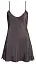 Сорочка Cottelli Collection Lingerie Satin Chemise L черный - миниатюра 4