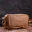 Барсетка для мужчин на два отделения из качественного текстиля Vintage 22235 коричневый - миниатюра 8