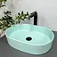 Умивальник VBI Verona 50 turkus matt накладний VBI-011318, Зелений - мініатюра 3
