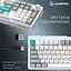 Клавиатура игровая механическая GamePro MK-305-WH Asgard Drakkar Keychron Super Red Switch Bluetooth 5.2/2.4 ГГц/USB White - миниатюра 4