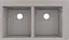 Кухонная мойка Hansgrohe S510-F770 770x510 на две чаши 370/370 Concretegrey 43316380, Sand - миниатюра 1