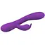Вибратор-кролик Wooomy Gili-Gili Vibrator with Heat Purple отросток с ушками подогрев до 40°С - миниатюра 2