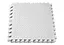 Татами мат EasyFit SwallowTail 4 шт (60х60х1 см) пазл ласточкин хвост белый - миниатюра 1