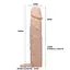 Насадка на пенис Pretty Love Penis Sleeve Flesh 7 " 18 см телесный - миниатюра 6