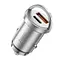 Автомобильное зарядное устройство HOCO NZ10 Handy PD45W+QC3.0 car charger Silver - миниатюра 3