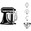 Планетарний міксер KitchenAid Artisan 4.8 л чорний (5KSM185PSEOB) - мініатюра 3