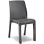 Стілець садовий пластиковий Bica Verona графіт - мініатюра 1