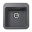 Гранітна мийка Globus Lux Barbora сірий металік 510x510 мм А0003, Сірий - мініатюра 2