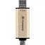 USB флеш накопичувач Transcend 512GB JetFlash 930C Gold-Black USB 3.2/Type-C (TS512GJF930C) - мініатюра 3