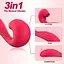 Вибратор точки G и клитора Swan 3-в-1 с 30 режимами вибрации 21 см фуксия - миниатюра 8