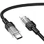 Кабель Hoco Type-C to Lightning Spirit PD transparent charging data cable U129 27W 1.2 м Black - мініатюра 1