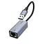Інтернет адаптер Hoco UA37 1000 Mbps (USB to RJ45) Metal gray - мініатюра 7