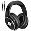 Накладні провідні студійні HIFI навушники OneOdio Studio Wireless black зі складною конструкцією та мікрофоном - мініатюра 1