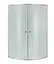 Душевая кабина Lidz Latwa SC80x80.SAT.MID.FR, полукруглая, стекло Frost 4 мм без поддона - миниатюра 1