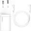 Сетевое зарядное устройство Baseus Super Si Quick Charger с Mini Cable Type-C to Type-C 3A 25W EU Sets Белый - миниатюра 1