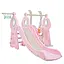 Дитяча гірка-гойдалка BAMBI WM19011-8 з баскетбольним кільцем, ш152-г184-в103см, рожева - мініатюра 1