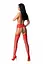 Эротические колготки-бодистокинг Passion S029 red - миниатюра 2