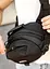 Сумка через плечо бананка Sambag Flex Pro черная 30×17×15 см (85451065m) - миниатюра 3