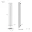 Радіатор дизайнерський Ideale Jolanda 12 5/1800/295 білий, Білий - мініатюра 3