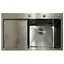 Кухонна мийка з нержавіючої сталі Mixxus MH7849L Nano-Black MI7049, Графит - мініатюра 1